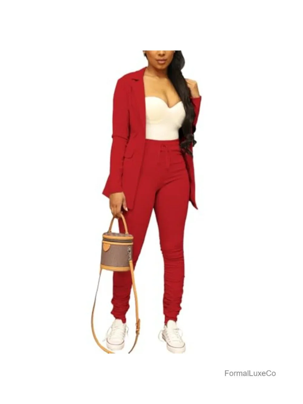 Casual Open Front Long Sleeve Work Business Blazer Jacket